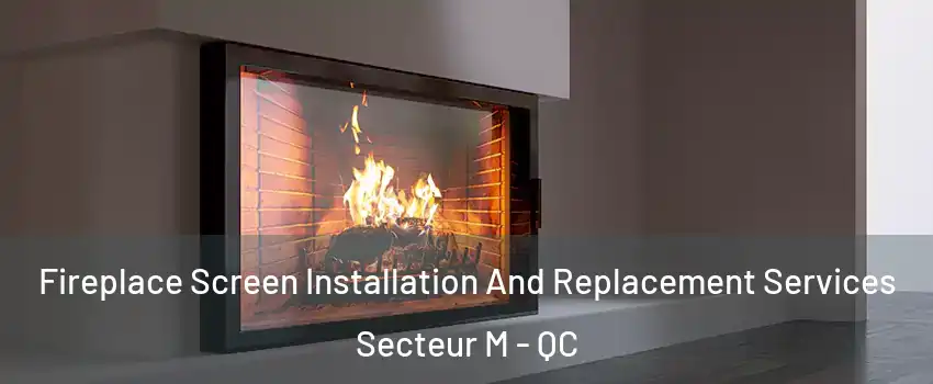  Fireplace Screen Installation And Replacement Services Secteur M - QC