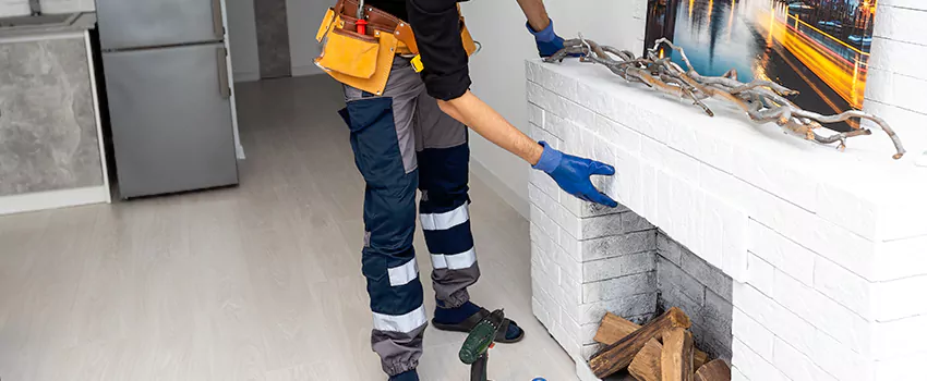 Outdoor Fireplace Restoration in Brossard, Quebec