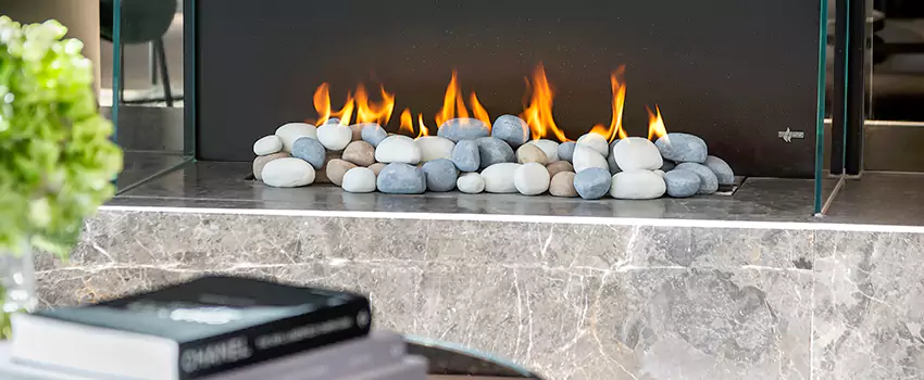 Double-Height Fireplace Design Refurbishment in Brossard, Quebec